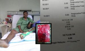 sajagempak.com - Untung Orang Yang Punya Kad Merah ini, Bil Hospital Hampir RM20,000 Pun Tak Perlu Bayar Sesen