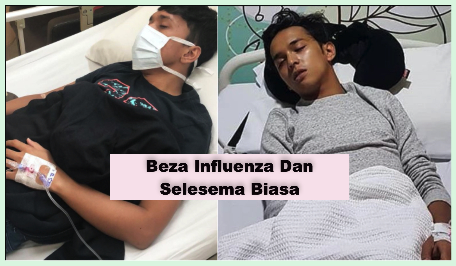 sajagempak.com - Kenali Influenza Dan Bezanya Dengan Demam Selesema Biasa Yang Ramai Tak Tahu