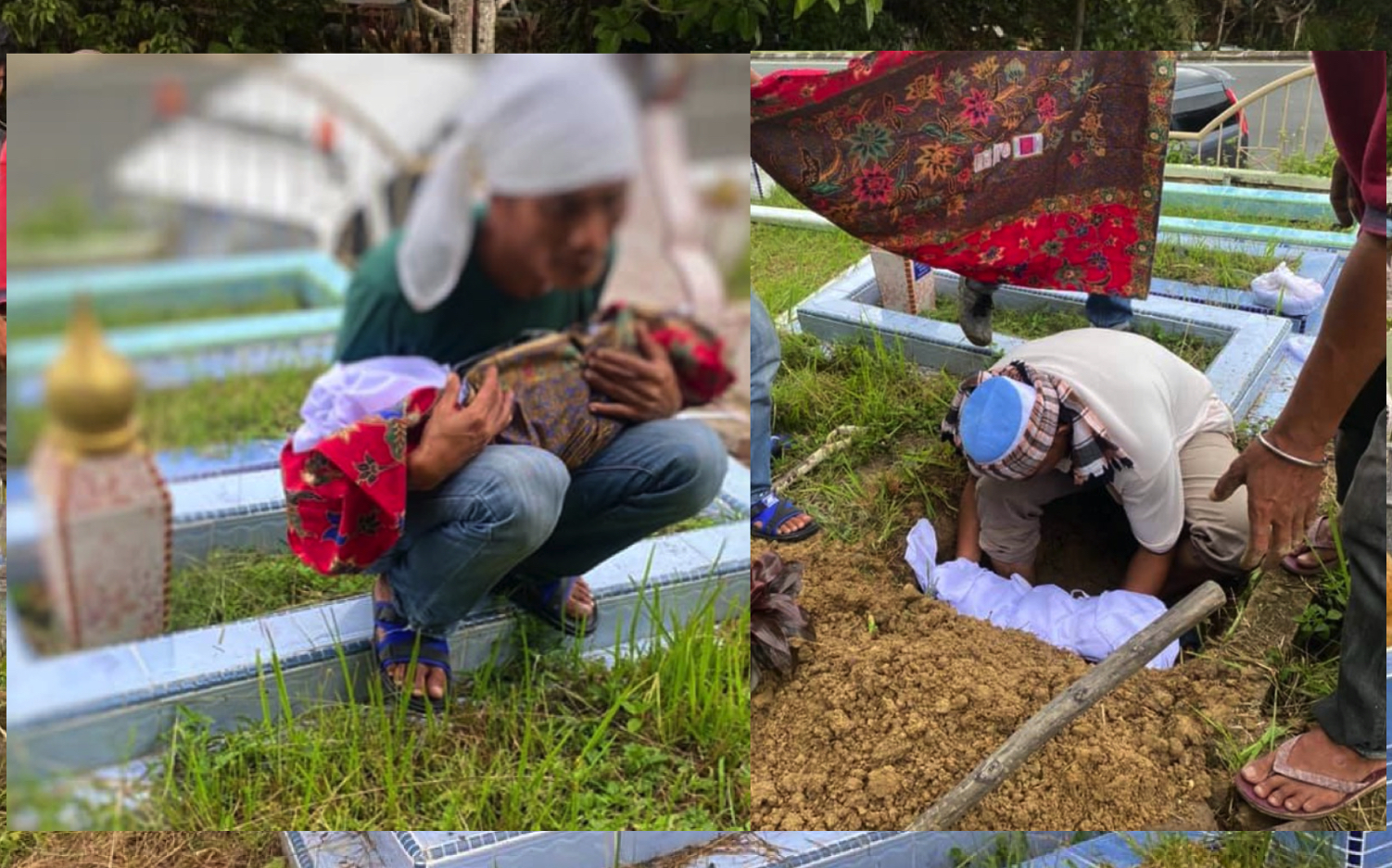 sajagempak.com - Tidak Dibenarkan Kebumikan Anak Di Kampung, Bapa Terpaksa Usung Jenazah Anak Merata Tempat Untuk Cari Tanah Mengebumikannya