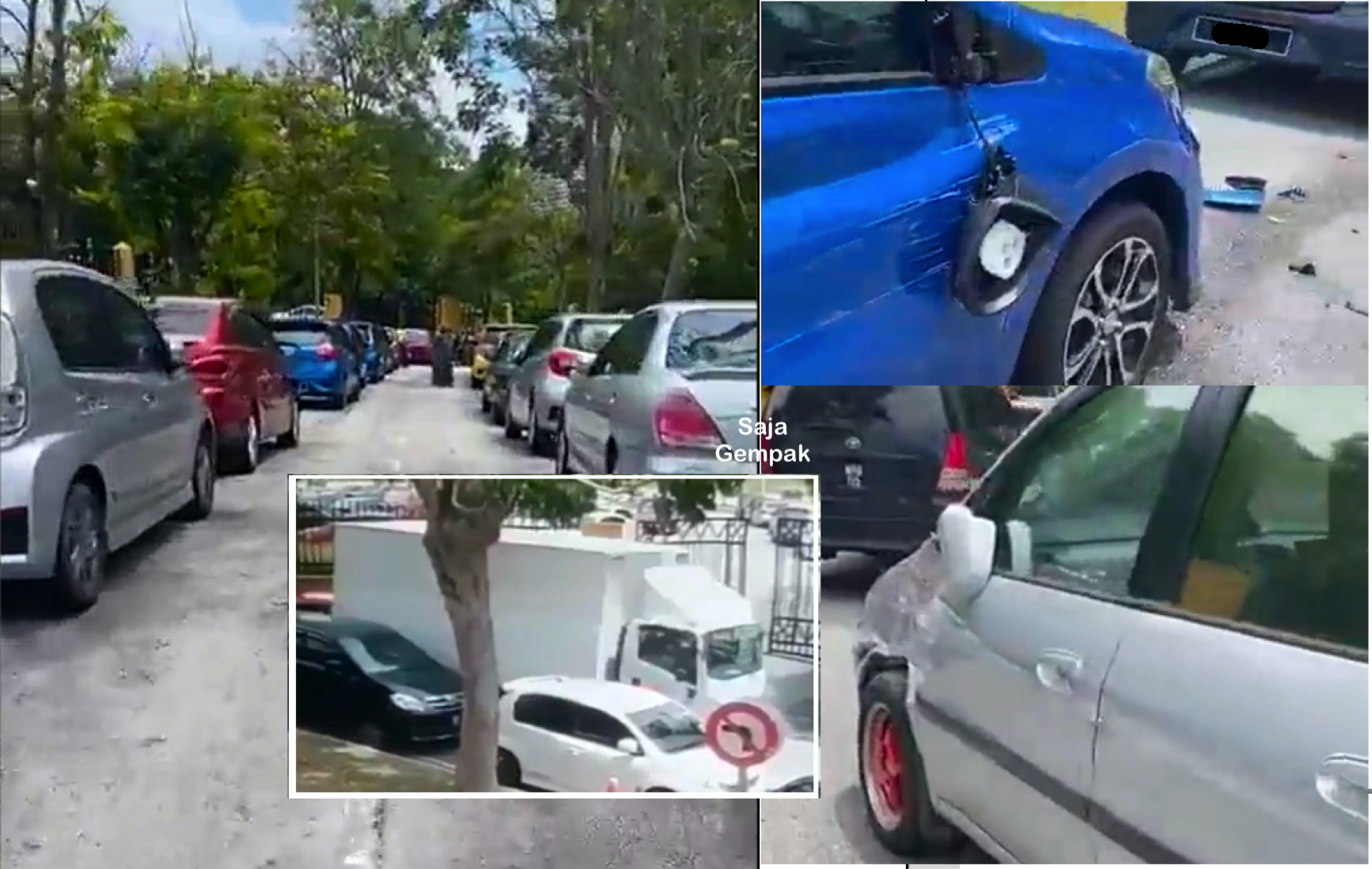 Lebih 10 Kenderaan 'Parking' Di Bahu Jalan Dirempuh Lori Dan Tiada Tuntutan Ganti Rugi Boleh Dilakukan - sajagempak.com