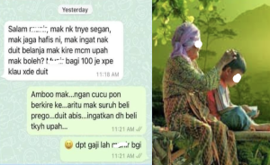 "Jaga Cucu Sendiri Pun Nak Minta Belanja RM100.." Lelaki Dikecam Kerana 'Memerli' Ibu Mentua Yang Menjaga Cucunya